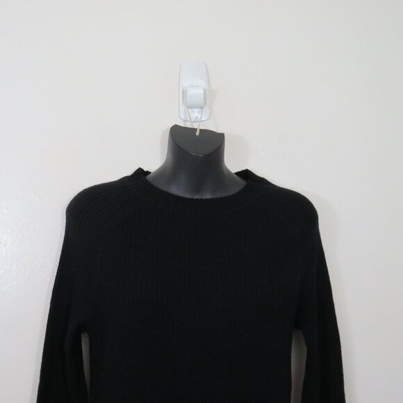 AG Adriano Goldschmied Size XS Wool Cashmere Midi Dress Black Rib Knit NEW - Picture 3 of 8